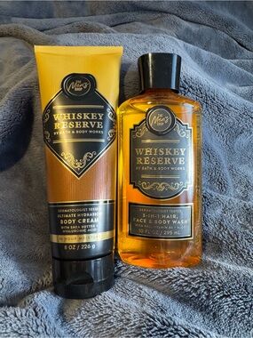 Bath & Body Works Whiskey Reserve Body Cream & 3-in-1 Wash
